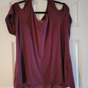 Burgundy top